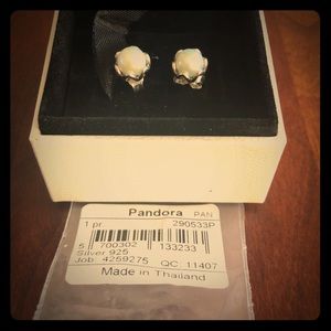 Pandora Pearl Earrings
